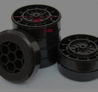 STD Black Plastic Chassis Feet  60 x 20 (4pcs)