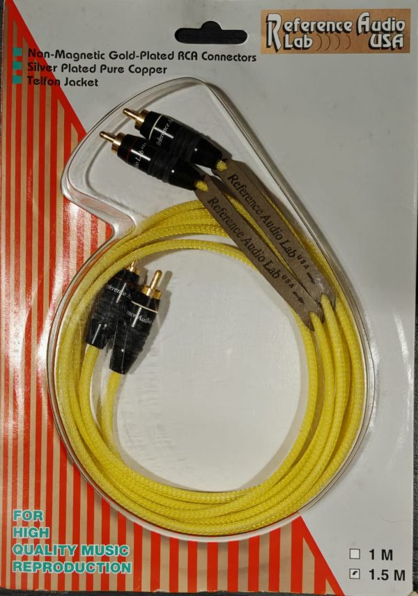 1.5m Reference Audio Lab RCA Cable