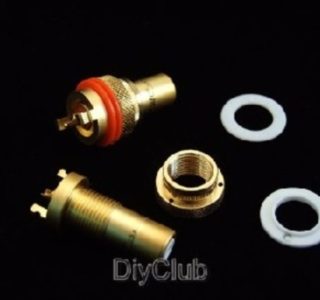 Gold plated RCA chassis mount
